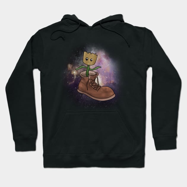 Plant in the Galaxy Hoodie by peekxel